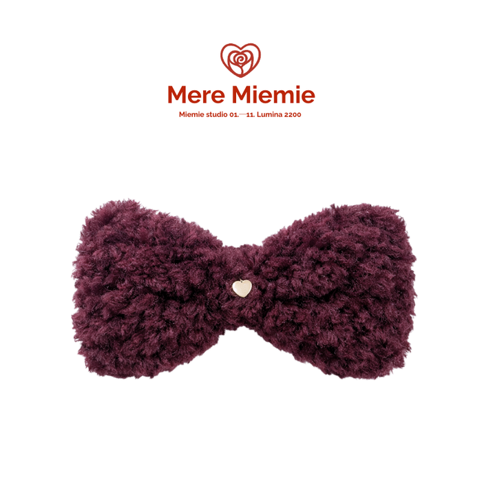 Large-Sized Bow Cluster Hair Clip with Ultra-Soft Handfeel