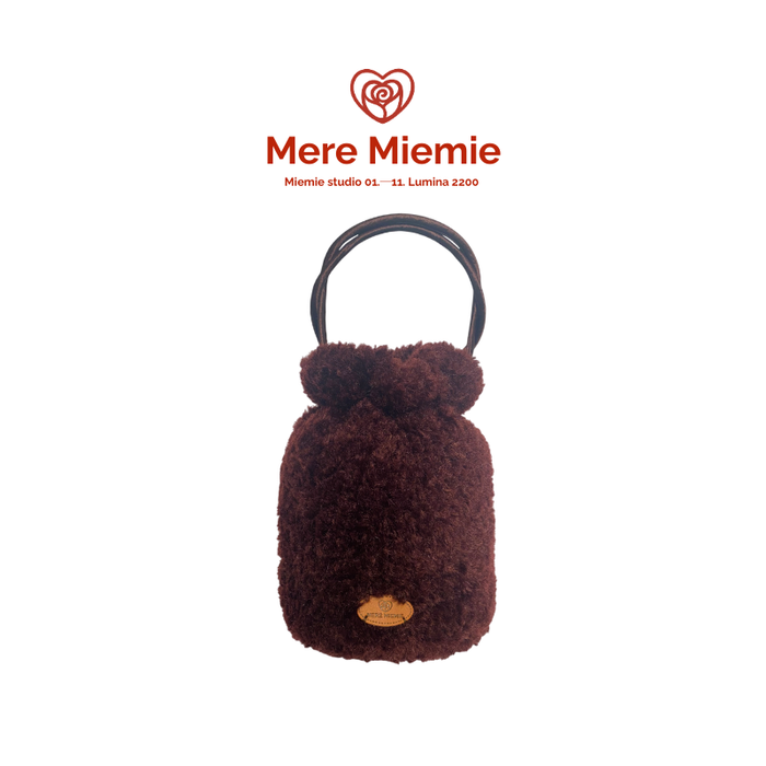 Year of the Horse Small Pineapple Coin Purse with Ultra-Soft Cream Fleece Texture