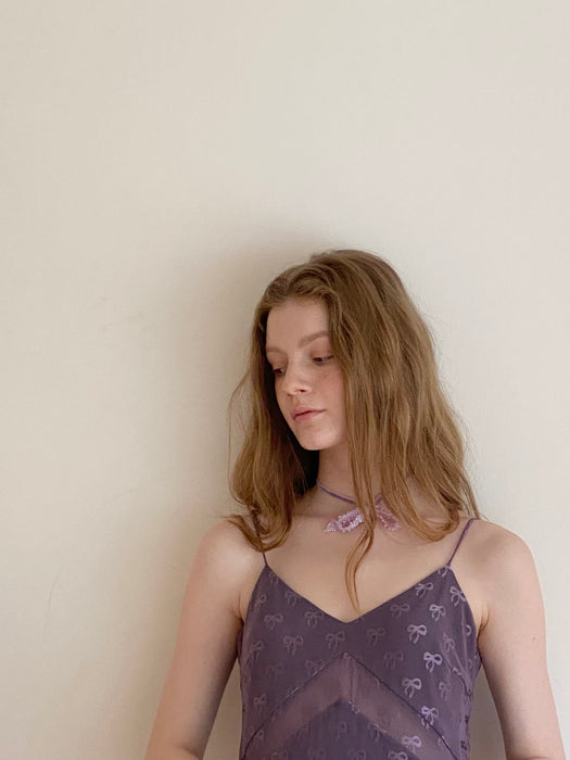 Dua.papa_Sylvan Enigma_S/S Dialogue_Handwoven bow Choker