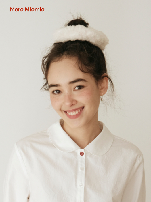 Donut Plush Hair Tie with Lamb-Milk Plush Touch