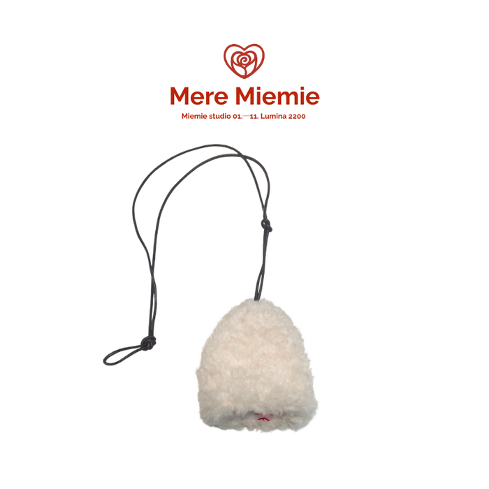 Lamb Milk Fleece Texture Keychain Ornament for Glasses