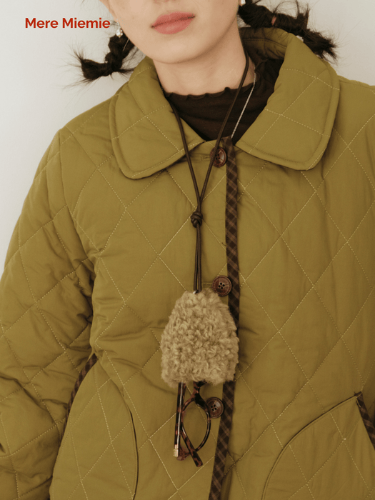 Lamb Milk Fleece Texture Keychain Ornament for Glasses