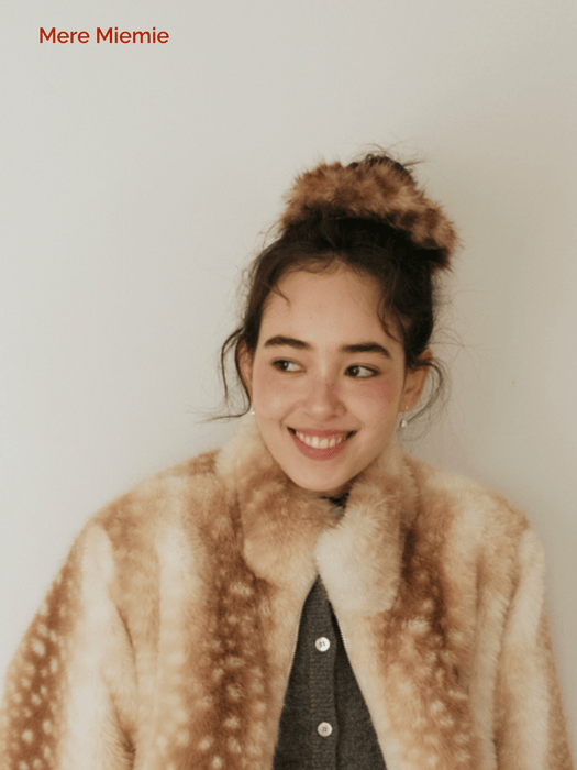 Donut Plush Hair Tie with Lamb-Milk Plush Touch