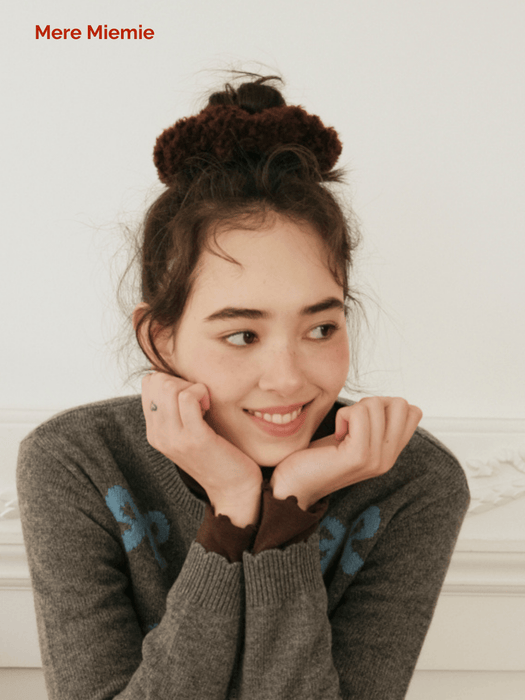 Donut Plush Hair Tie with Lamb-Milk Plush Touch