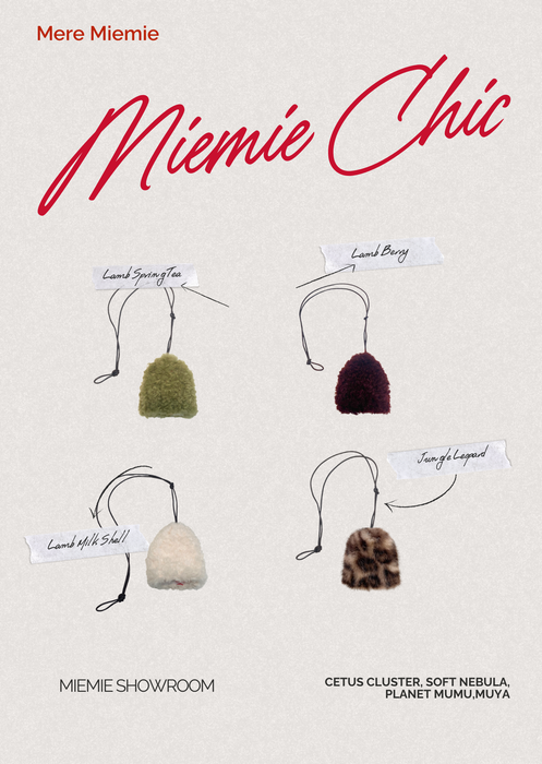 Lamb Milk Fleece Texture Keychain Ornament for Glasses