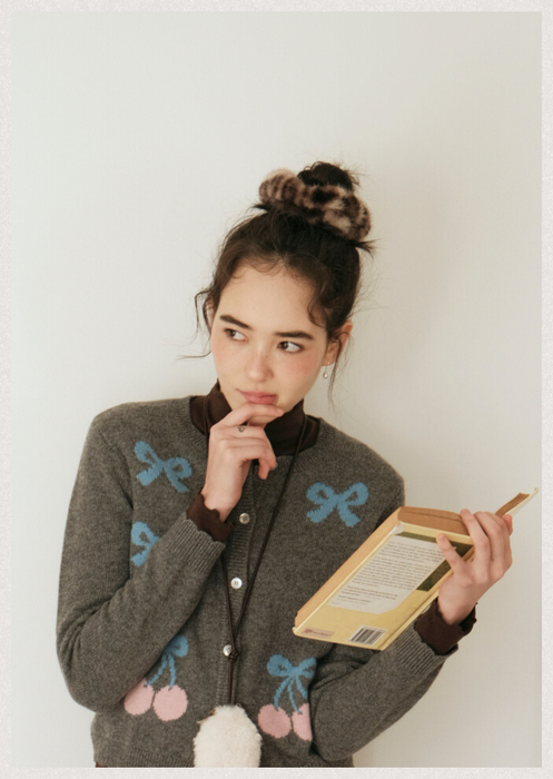 Donut Plush Hair Tie with Lamb-Milk Plush Touch