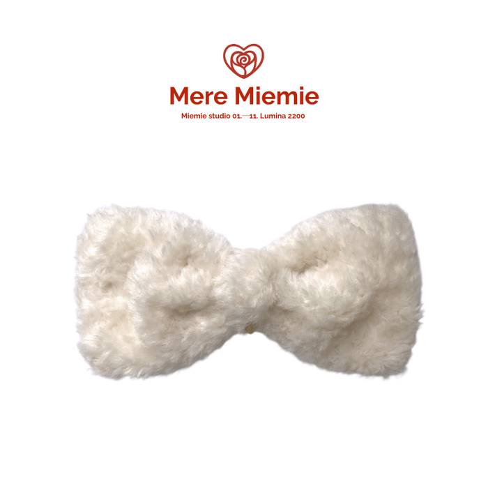 Large-Sized Bow Cluster Hair Clip with Ultra-Soft Handfeel