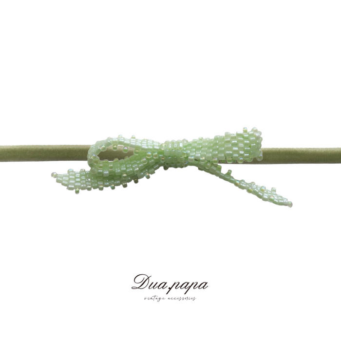 Dua.papa_Sylvan Enigma_S/S Dialogue_Handwoven bow Choker